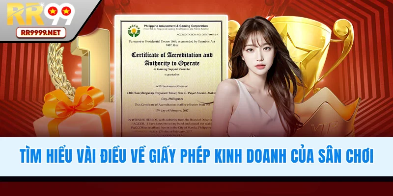 Vài điều về giấy phép kinh doanh của sân chơi